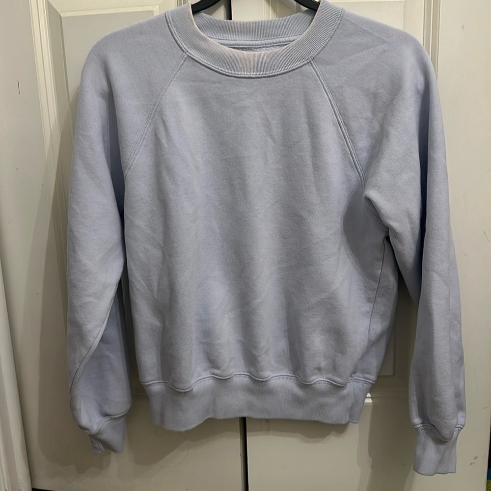 Abercrombie & Fitch Women's Light Blue Crewneck Sweatshirt Raglan Size XS
